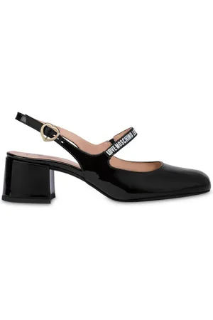 Moschino Buckled slingback pumps