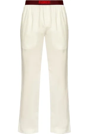 Dsquared2 Logo-waistband cotton trousers