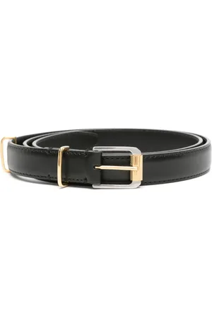 The Row Buckled leather belt