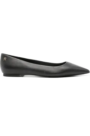 Tommy Hilfiger Essential pointed leather ballerina shoes