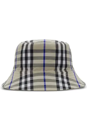 Burberry Check-pattern reversible bucket hat