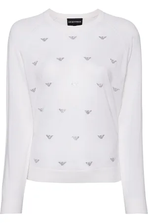 Emporio Armani Rhinestone-embellishment wool sweater