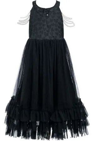 Tulleen Heart embroidered sleeveless dress