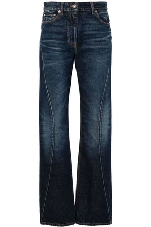 Salvatore Ferragamo Whiskered straight-leg jeans