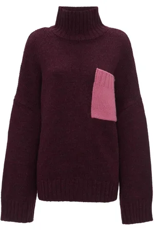 J.W.Anderson Contrast-pocket ribbed-knit jumper