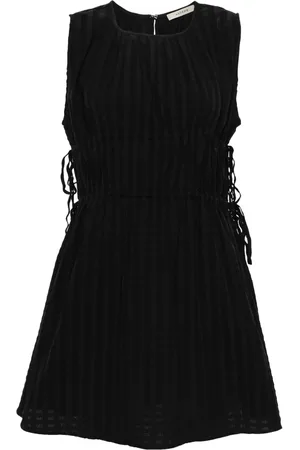 ASCENO Como linen mini dress