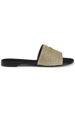 Giuseppe Zanotti Shirley appliqué-logo slides