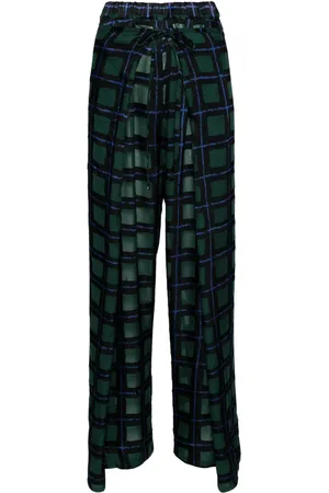 HENRIK VIBSKOV Check-pattern straight trousers