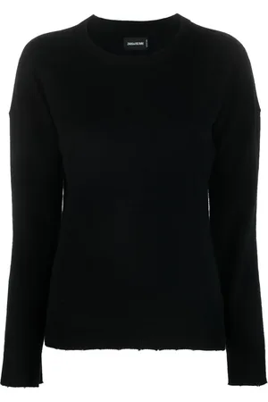Zadig & Voltaire Cici star-patch cashmere jumper