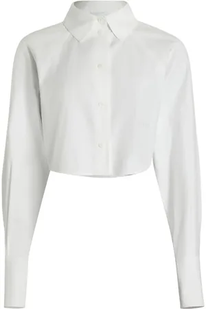 Patou Organic-cotton cropped shirt