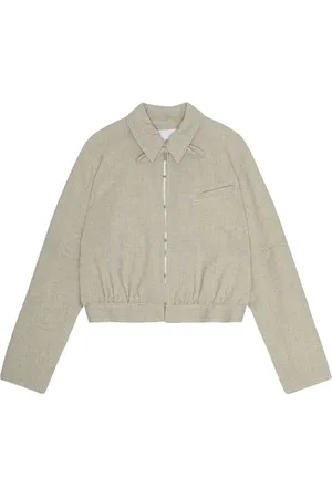 Ganni Tie-neck suiting jacket