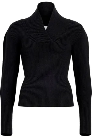 Patou Wrap-collar jumper