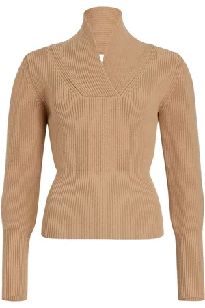 Patou Wrap-collar jumper