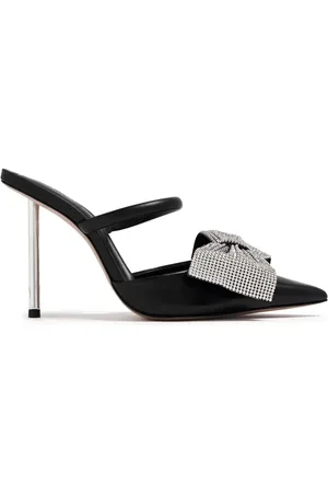 Schutz Mila 100mm bow-detail mules