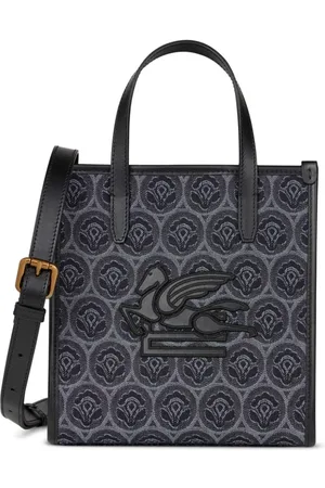 Etro Small Love Trotter denim tote bag