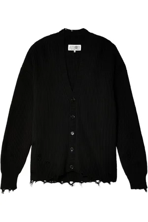 Maison Margiela Ripped cotton cardigan