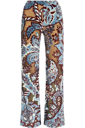 Etro Floral patterned trousers