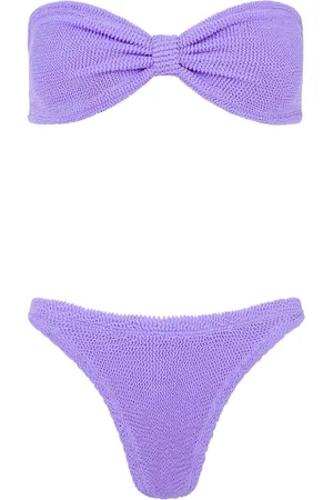 Hunza G Jean knit bandeau bikini