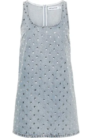 Self-Portrait Denim Dress
