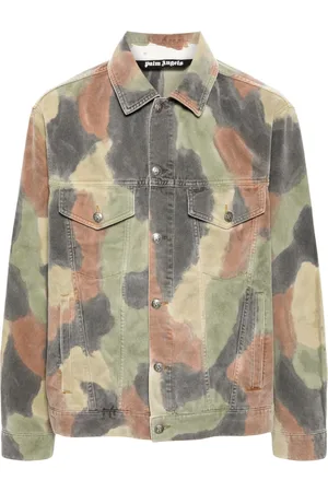 Palm Angels Camouflage-pattern denim jacket