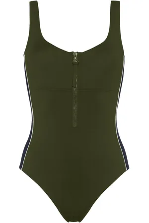 ERES Tribune zipped side-stripe swimsuit