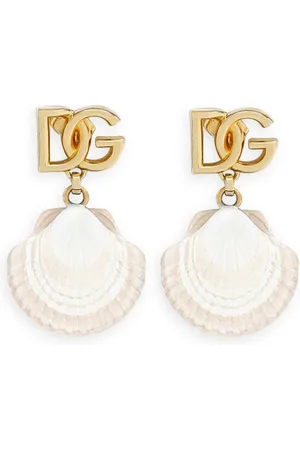 Dolce & Gabbana DG shell drop earrings