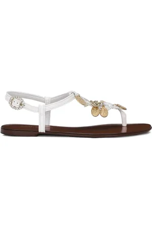 Dolce & Gabbana Votive-appliqu?? raffia sandals