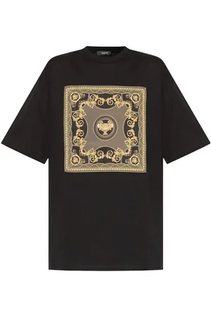 VERSACE Barocco-print cotton T-shirt