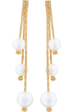 Susan Caplan 1980s Rediscovered faux pearl-embellished earrings