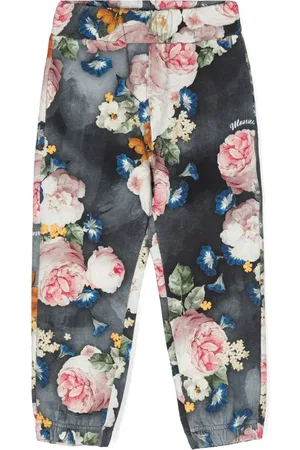 MONNALISA Floral-print track pants