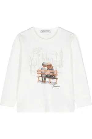 MONNALISA Graphic-print long-sleeve T-shirt
