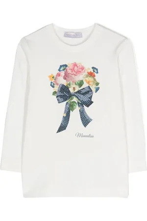 MONNALISA Floral-print T-shirt