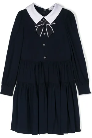 MONNALISA Bow-detailing flared dress