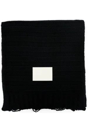 Maison Margiela Knitted wool blend scarf