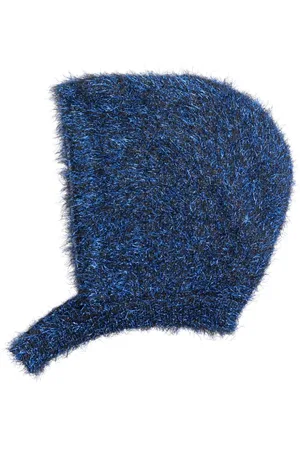 MONNALISA Lurex neck-strap beanie