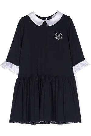 MONNALISA Peter Pan-collar midi dress
