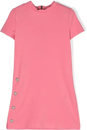 Balmain Embossed-button dress