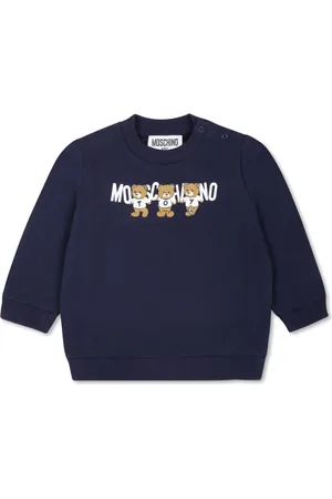 Moschino Teddy-print cotton sweatshirt