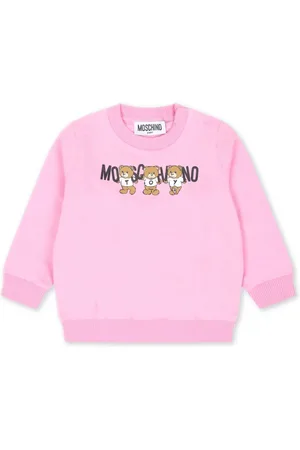 Moschino Teddy-print cotton sweatshirt