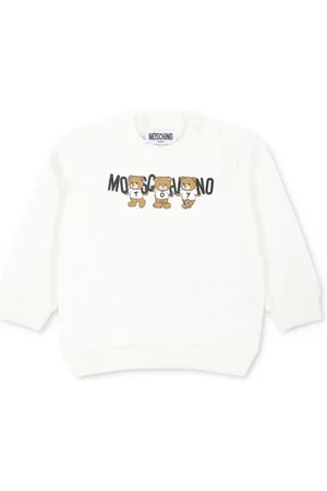 Moschino Teddy-print cotton sweatshirt