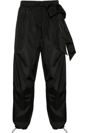 Simone Rocha Oversized-bow tapered trousers
