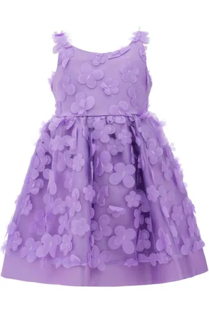 Tulleen Lago floral-appliqu?? tulle dress