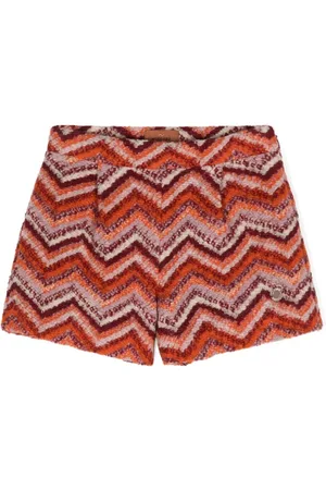 Missoni Zigzag-woven knitted shorts