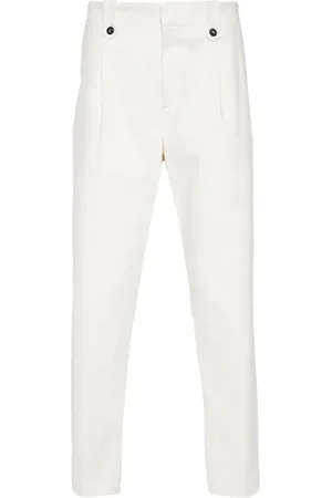 ELEVENTY Pressed-crease straigh-leg trousers