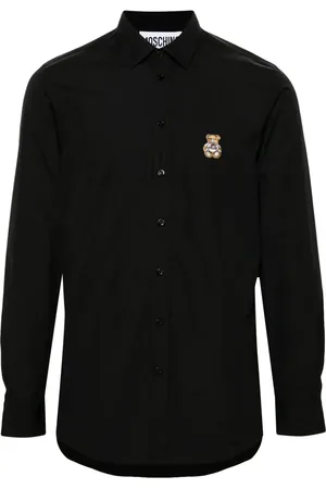 Moschino Teddy Bear-patch cotton shirt
