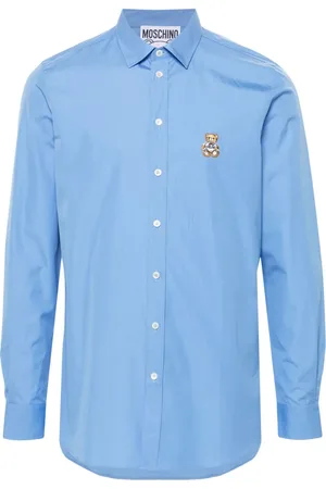 Moschino Teddy Bear-patch cotton shirt