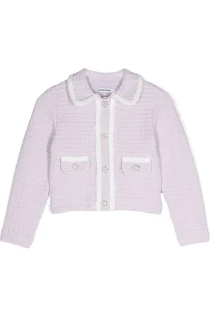 Self-Portrait Contrast-trim cardigan