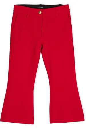 Balmain Mid-rise flared trousers