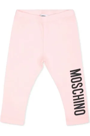 Moschino Logo-print stretch-cotton leggings