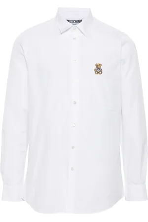 Moschino Teddy Bear-patch cotton shirt